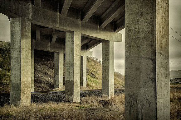 Under an Overpass