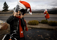 Biker and Santa