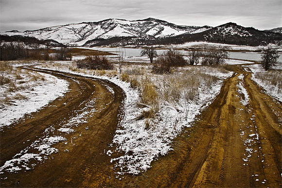 Lake Roads in Winter