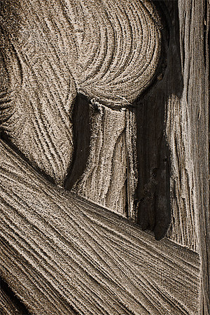 Frosted Cut Wood