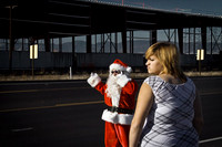 Santa & Fan