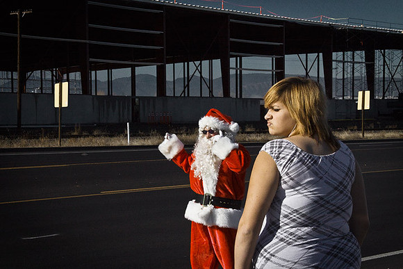 Santa & Fan