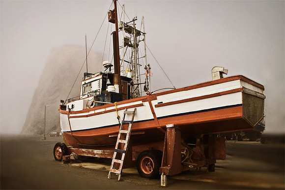 Boat in Drydock
