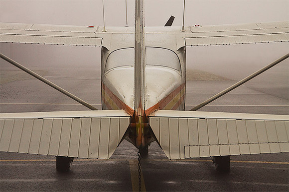Plane in Fog