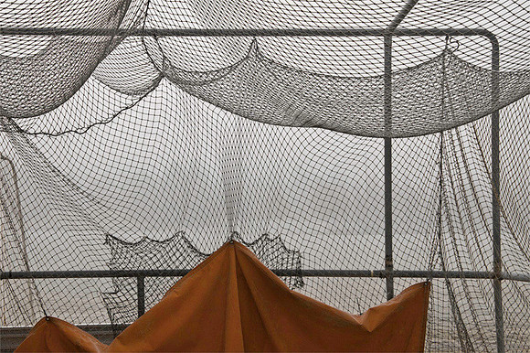 Batting Cage in Winter