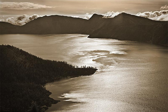 Lake In Sepia