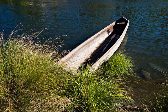 Dugout on Hoopa Reservation