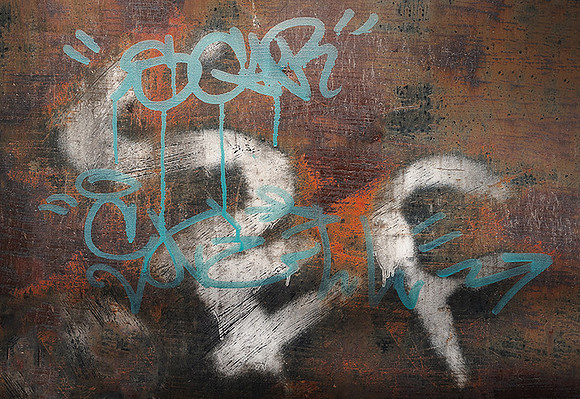 Abstract in Blue and Orange